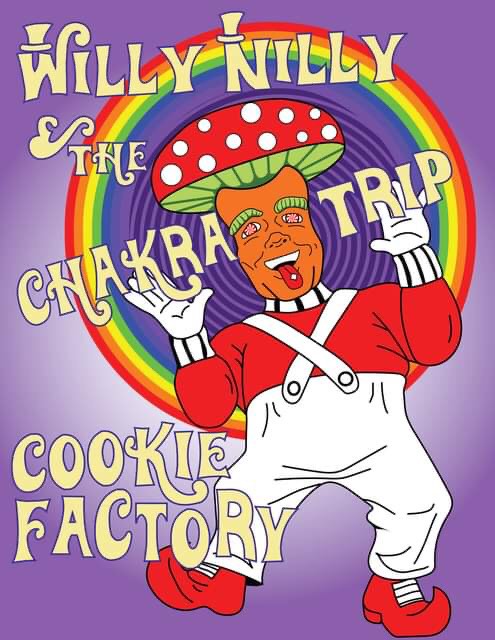 Willy Nilly & the Chakra Trip Cookie Shroompa Loompa Poster